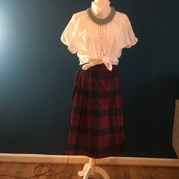 Vintage Charter Club Wrap Pleat Skirt - Picture 5 of 8